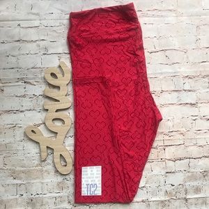 ❤️2 for $16❤️LuLaRoe Valentines Leggings Heart TC2